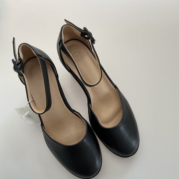 DADAWEN CHUNKY HEELS PLATFORM SHOES PARTY BUSINESS CASUAL - Picture 5 of 15